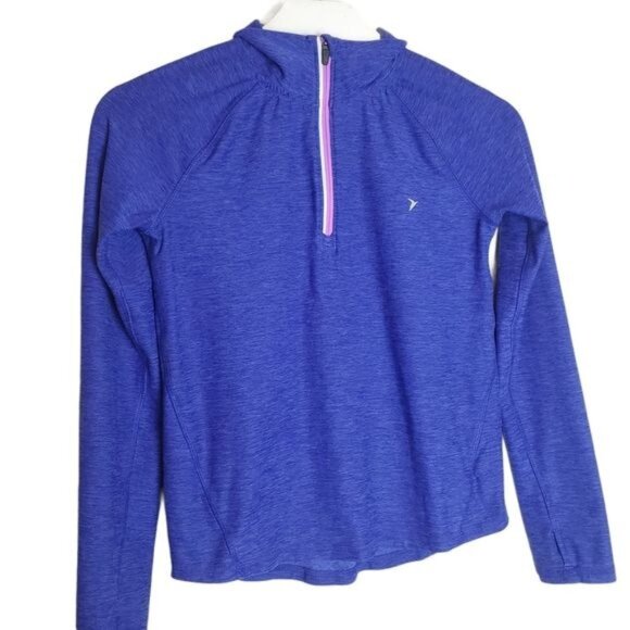 OLD NAVY ACTIVE Girls Jacket Blue Active Sports‎ Athletic Fitness Large 10/12 - Picture 1 of 11